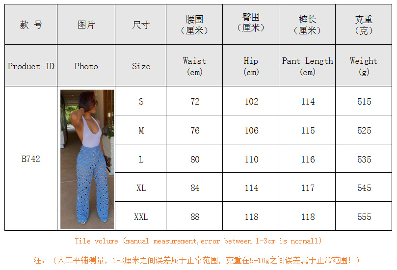 2020 Summer Denim Pants Women Retro Solid Sexy Hole Jeans Ripped Wide Leg Trousers Street Hollow Out High Waist Lady Pants GL742